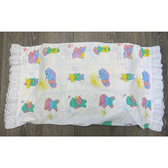 Vintage BABAR THE ELEPHANT Pillow Case Sham Set Baby Nursery  Jean de Brunhoff - Picture 2 of 10